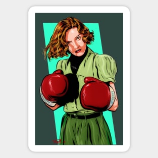 Barbara Stanwick - An illustration by Paul Cemmick Sticker